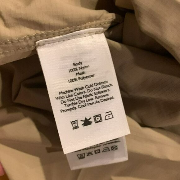 Eddie Bauer men's ripstop guide long sleeve exploration khaki button down shirt - Picture 9 of 9